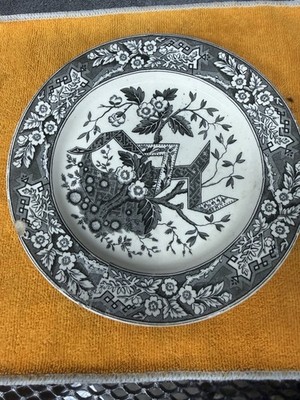 Wedgwood & Co Beatrice Black & White Floral Ceramic Plate
