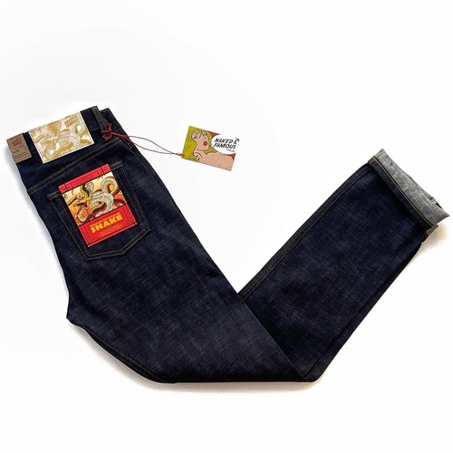 Naked & Famous Denim Weird Guy Chinese New Year Selvedge Year Of The Snake Jeans - Picture 3 of 8