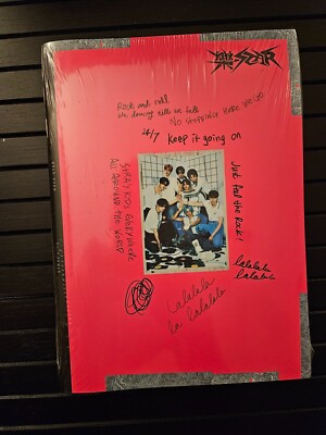 IN HAND! STRAY KIDS Rock-Star Rock Version Mini Album SIGNED Card Random Member