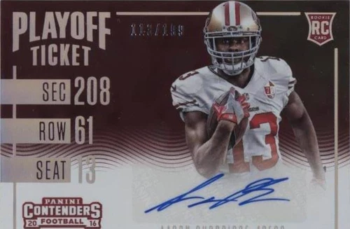 2016 Panini Contenders Aaron Burbridge #255