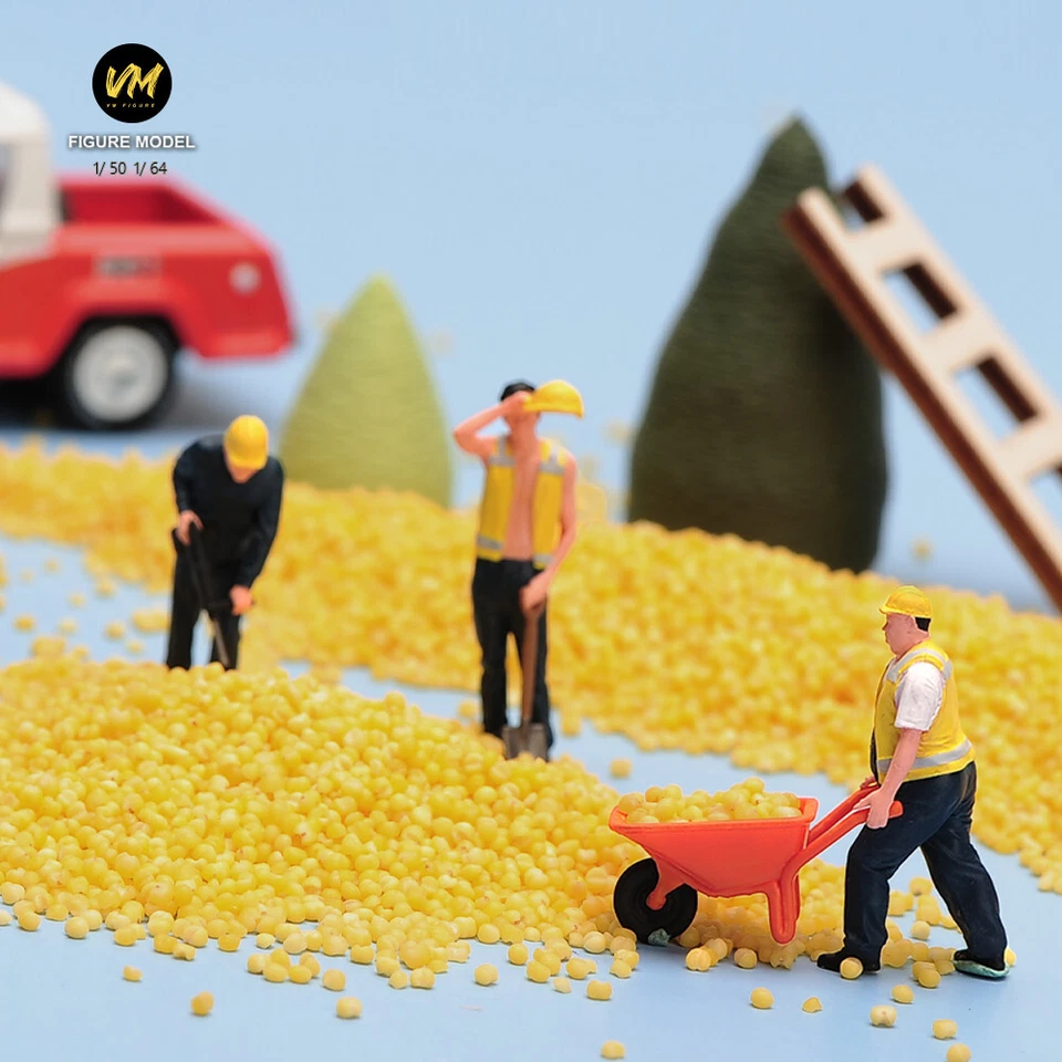 6pcs 1/50 Truck Workers Construction Scene Figurine Dolls Fit Cars vehicle Toy - Image 3 of 4