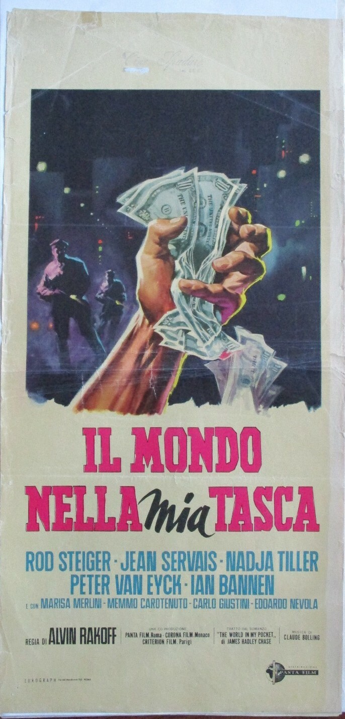 Locandina originale film Il mondo nella mia tasca (1961) - Regia di Alvin Rakoff