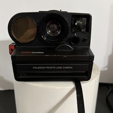 Vintage Black Polaroid Sonar One Step Instant Camera Pronto Land Camera Tested 