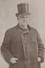 David Harum in Shiny Top Hat and Peacoat Divided Back Vintage Post Card
