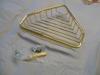 Eckseifenkorb Schwammkor Gold SchenkelläNge Ca. 20 Cm HöHe Ca. 5,5 Cm