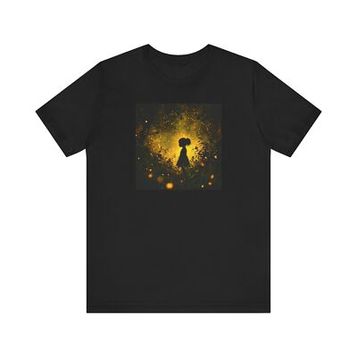 Enchanting Night Silhouette Magical Firefly Fire Unisex Jersey Short Sleeve Tee