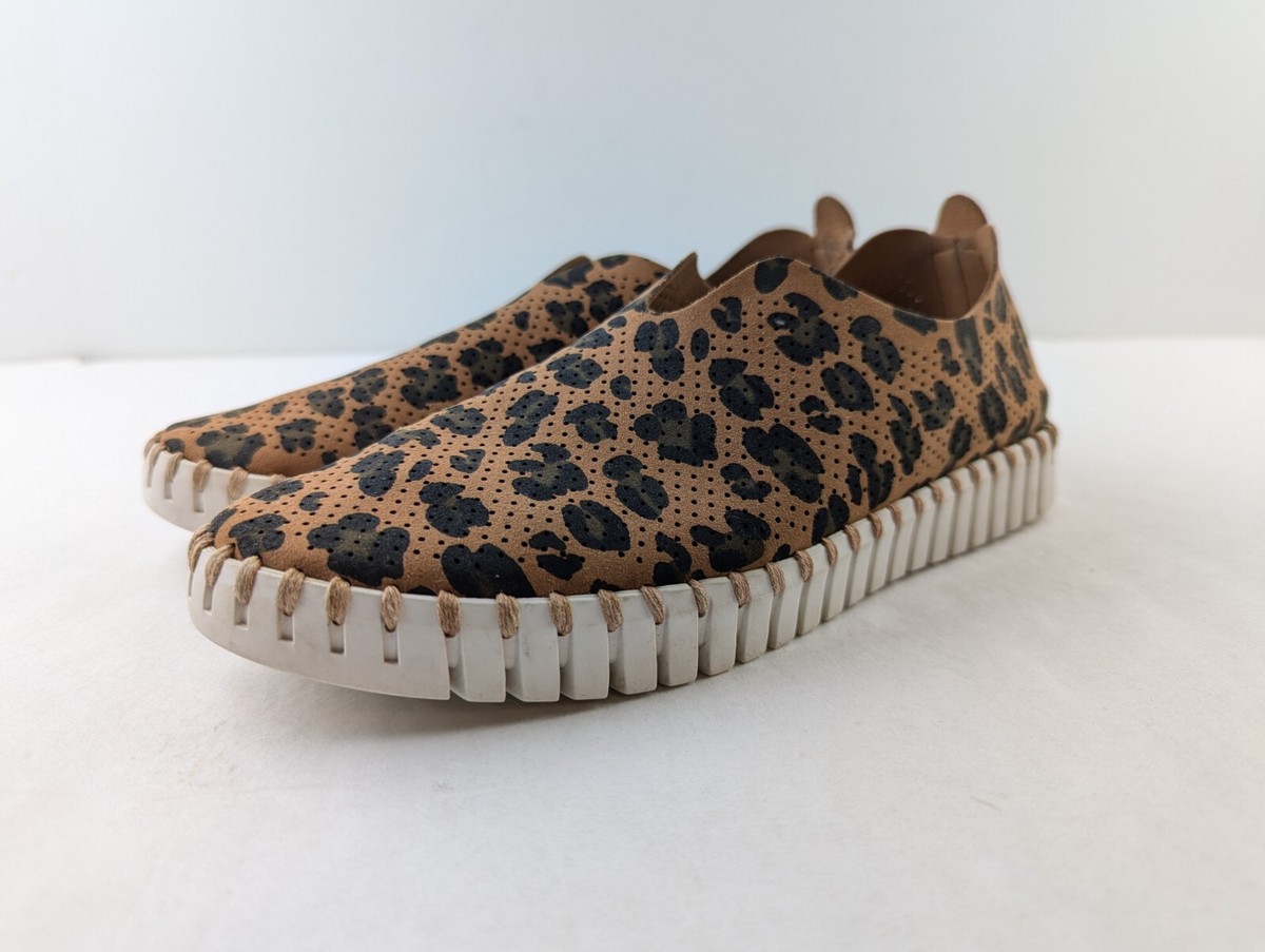 Ilse Jacobsen Tulip 139 Women 38 US Cheetah Brown Black Loafer