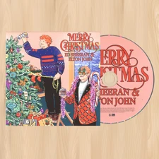 ED SHEERAN and ELTON JOHN Merry Christmas (3:28) 1-Track CD SINGLE          1213