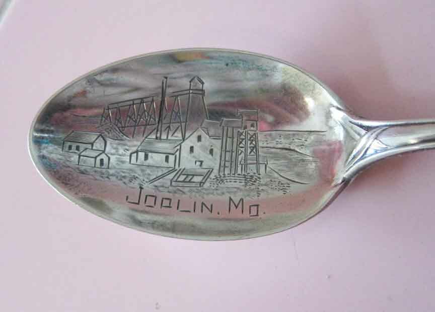 Vintage Sterling Silver Souvenir Spoon Joplin Missouri Factory