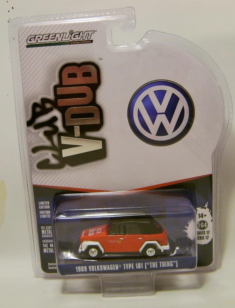 1969 '69 VW TYPE 181 THE THING V-DUB R17 GREENLIGHT DIECAST 2023