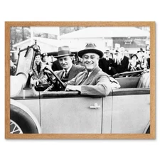 Vintage Photo Portrait Usa Morganthau President Roosevelt Fdr Usa Framed Print