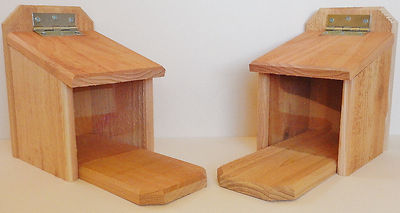 2 Cedar Squirrel Feeders Hand Made in U.S.A.