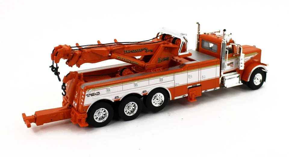 2024 DCP 1:64 *TRI-STATE* ORANGE Peterbilt 389 CENTURY ROTATOR WRECKER NIB - Image 4 of 4