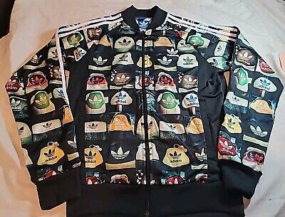 Adidas Originals All Over Print Shoe Heels Track Jacket RARE Adidas Originals All Over Print Shoe Heels Track Jacket RARE