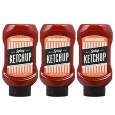 Whataburger Spicy Ketchup 20 Oz - 3 Bottles Pack!