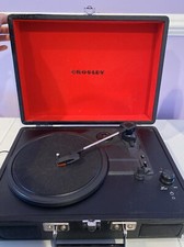 Crosley CR8005DBK Cruiser Deluxe 3-Speed Turntable