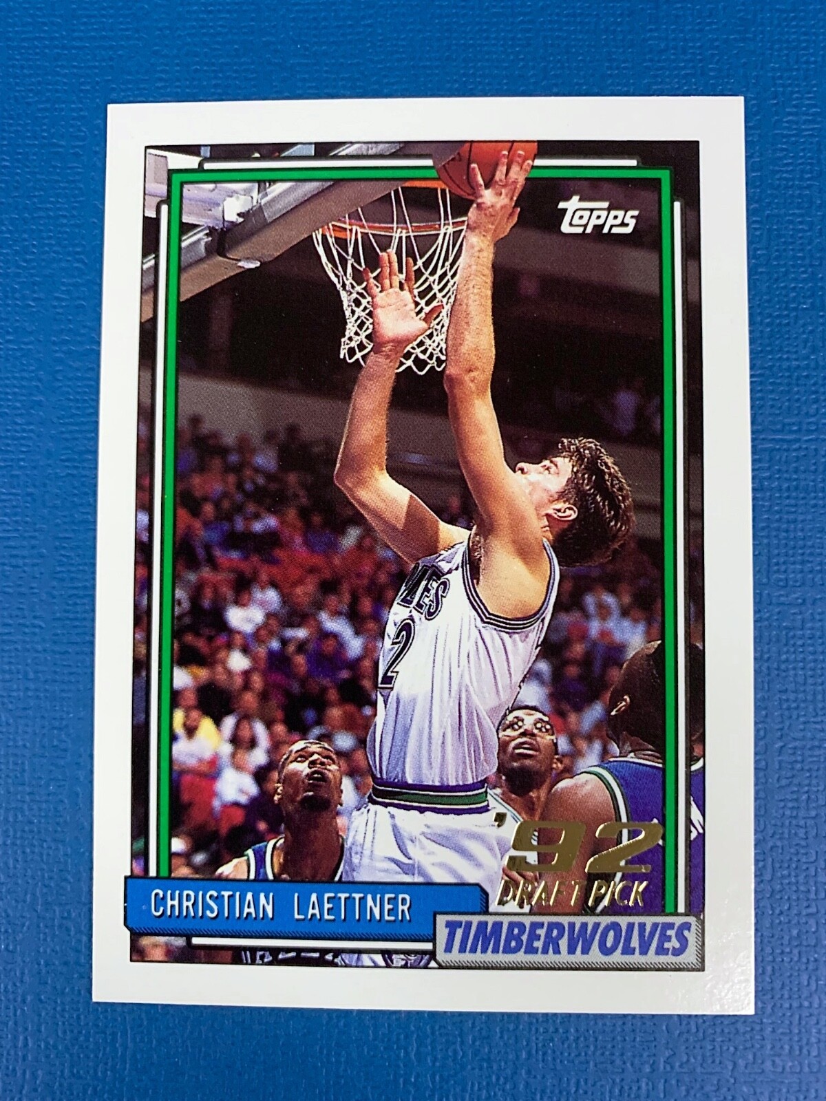 1992 Topps Basketball #334 Christian Laettner (RC) *Minnesota Timberwolves*