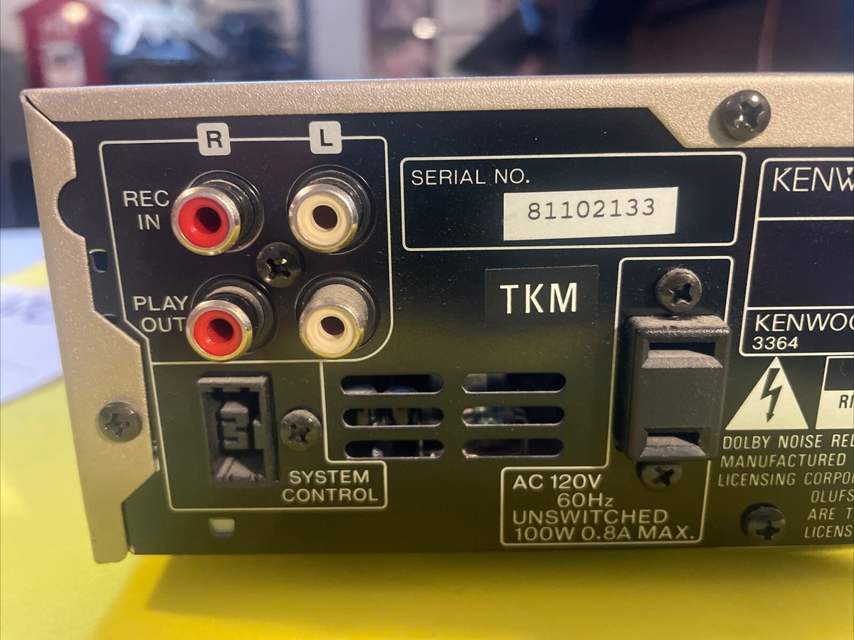 【ジャンク】KENWOOD X-SE7 avino Kenwood X-SE7 cassette Deck untested Powers on with Manual