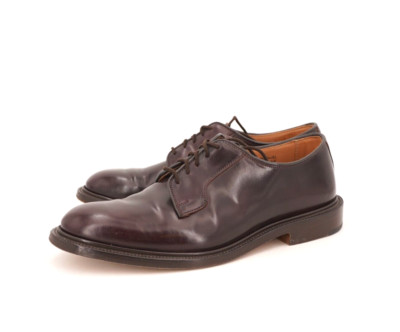 $876 | TRICKERS BOBBY UK 10 US 11 D PLAIN TOE BLUCHER BURGUNDY SHELL CORDOVAN