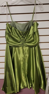 dora prom dresses Thea Dora Prom Dress, #9169, Size 12, Green, Applique Beaded Front Waistline