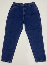 Vtg. Lee Mom Jeans High Rise Denim Tapered Leg Cotton Made in USA Sz. 16 Petite