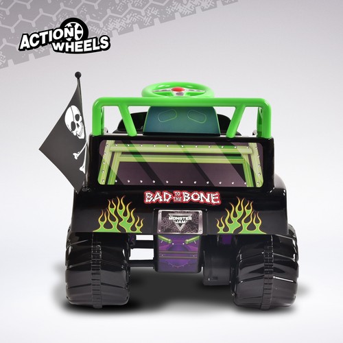 6V Grave Digger Ride on Car Monster Truck Monster Jam Grafik für Jungen & Mädchen - Bild 10 von 12