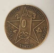 VTG Military Success Coin / Token:  Space Service Distribution Display Goodwill