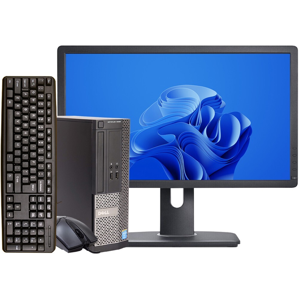Dell SFF Desktop with 16GB RAM 1TB HDD/SSD 22in LCD Win 10 Pro
