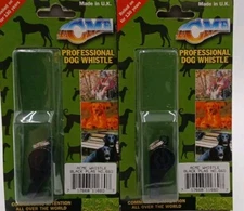 Lot Of 2 "Acme Plastic Thunderer Whistle, Small, High Pitch, Black 660BLK