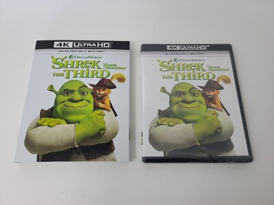 Shrek the Third 4k UHD Blu-Ray + Blu-Ray w/ Slipcover [NEW SEALED]
