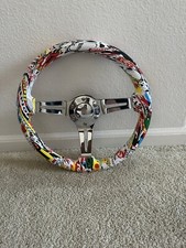 350mm Dish Steering Wheel - Fit 6 Hole Hub Like Vertex Nardi Nrg Grip 350mm Dish Steering Wheel - Fit 6 Hole Hub Like Vertex Nardi Nrg Grip