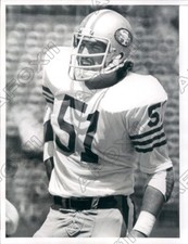 1977 San Francisco 49ers Football Center Randy Cross Press Photo