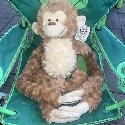 HTF NWT GANZ STILTZ Monkey Chimp Plush Long Arms Legs Hugger Stuffed Animal  Soft