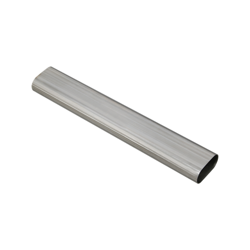 CXRacing 2.5" Oval Straight Stainless Steel Pipe Tubing With Round Coverter-779688