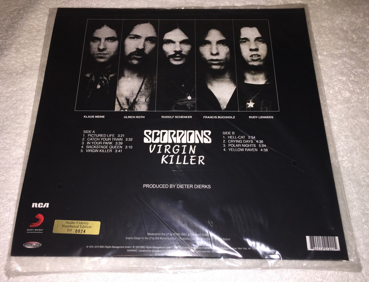 Scorpions Virgin Killer Audio Fidelity 180g #24 OOP Sealed