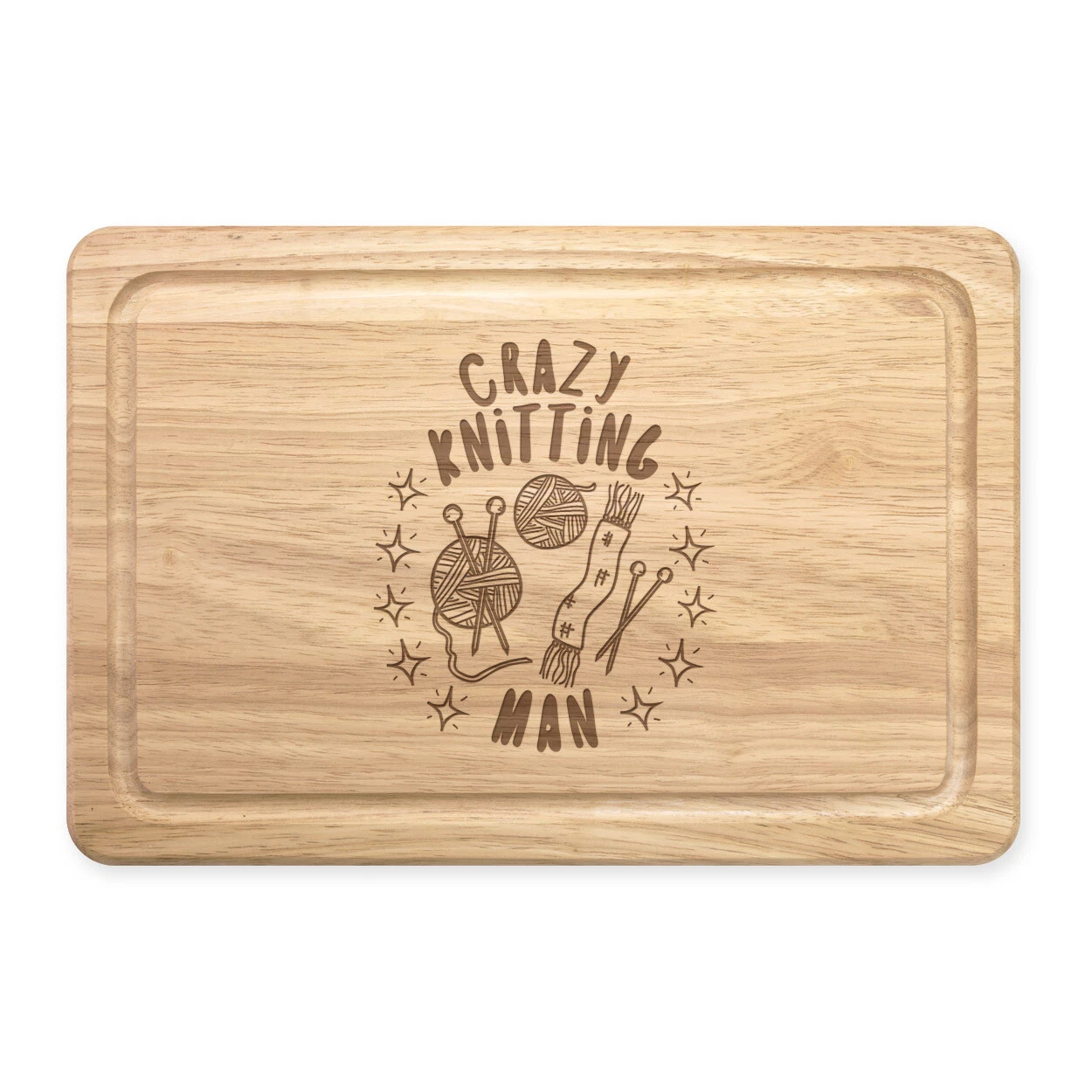 Crazy Dot Man Stars Rectangular Cutting Board Dad Father's Day Best