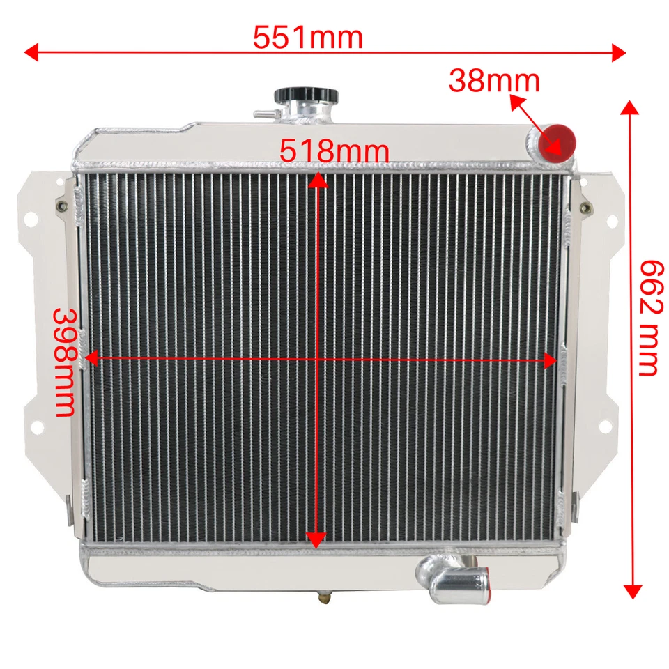 3 Row Radiator For 1987-1999 1997 Daihatsu Rocky F70/F75/F80/F85 2.8L Diesel MT. - image 2 of 4