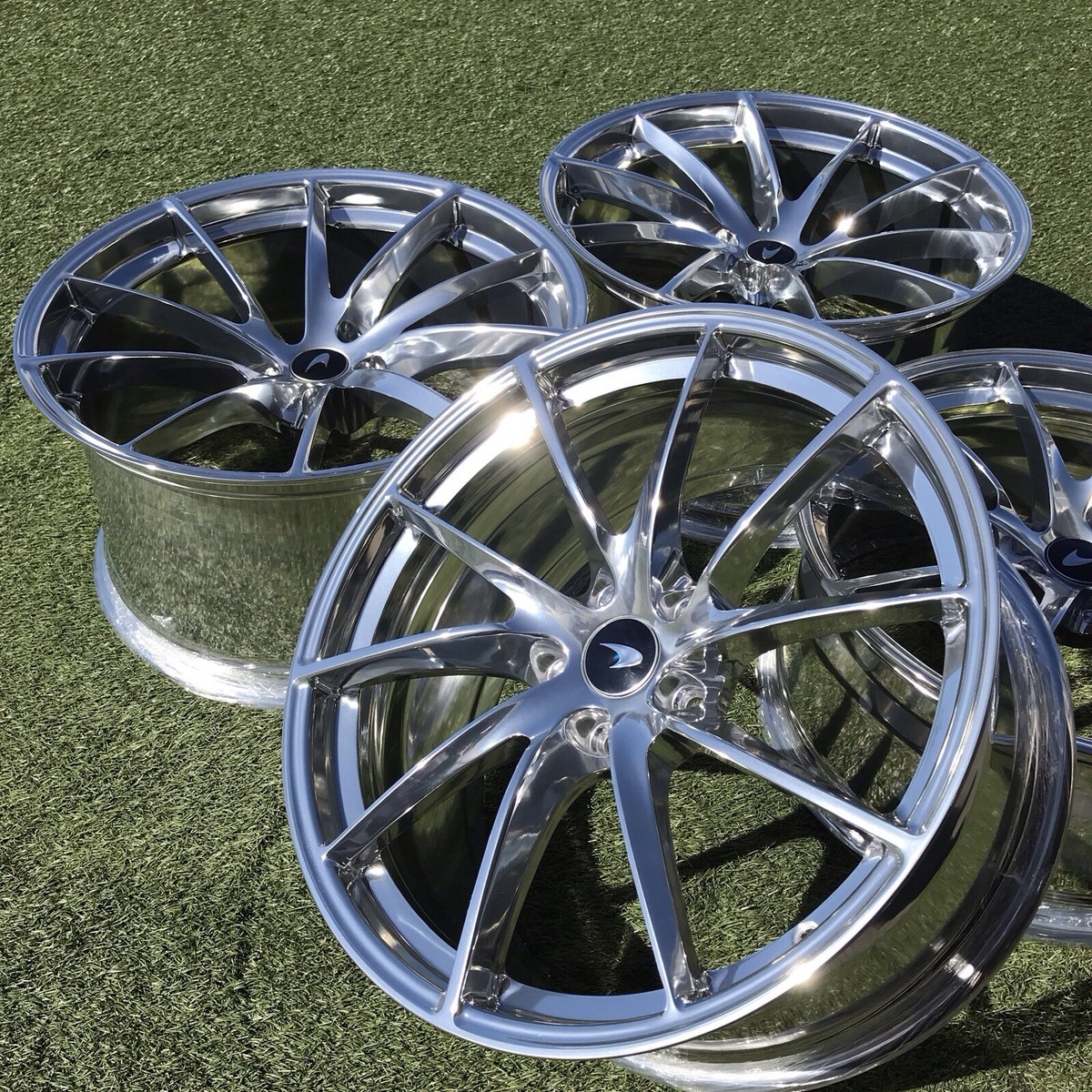 19 20 MCLAREN 720S RIMS STOCK ORIGINAL RIMS OEM 14B0405CP CERAMIC