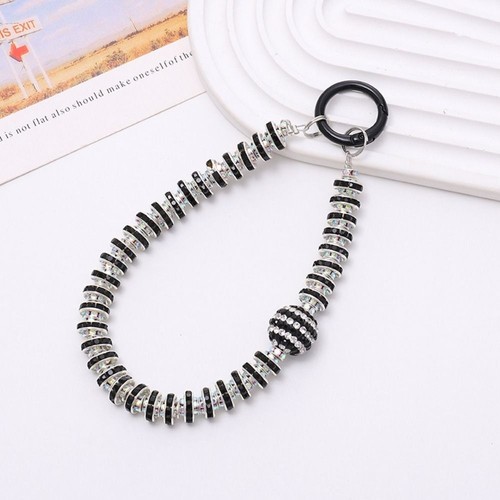 Bright Rhinestone Phone Lanyard Glitter Wrist Straps Phone Accessories - Photo 13 sur 21