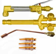 5 Pc Victor TYPE Oxygen/Acetylene or Propane Cutting Welding Torch 3-Tips, Roseb