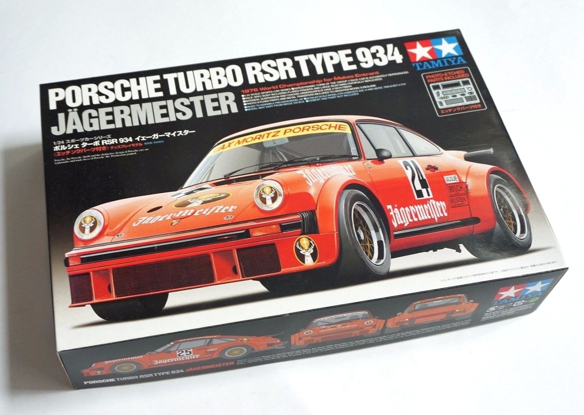 TAMIYA 1/24 Porsche Turbo RSR Type 934 Jagermeister w/ photo