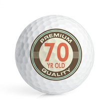 70Th Birthday Vintage Novelty Golf Balls Pk of 12