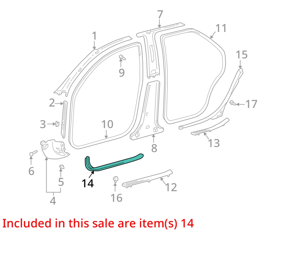 TOYOTA LEXUS CAMRY ES300 1997-2001 PLACA PARA RASGUÑO DE PUERTA INTERIOR 67913AA020G0 NUEVO Foto 2 de 3