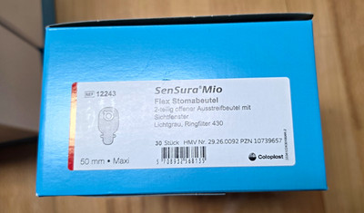 Coloplast SenSura Mio Flex Stomabeutel 2-teilig offen Sichtfenster 50mm REF12243