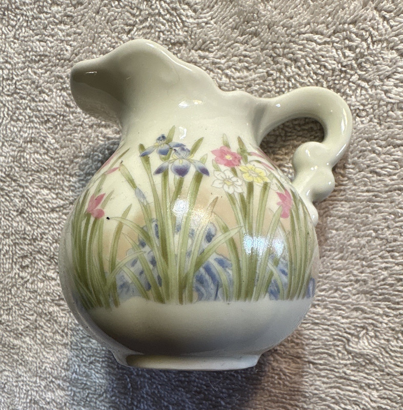 Vintage Japanese Porcelain Miniature Pitcher  or Creamer