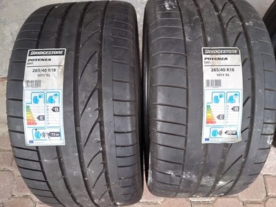 2 x BRIDGESTONE POTENZA 265/40 ZR18 101Y