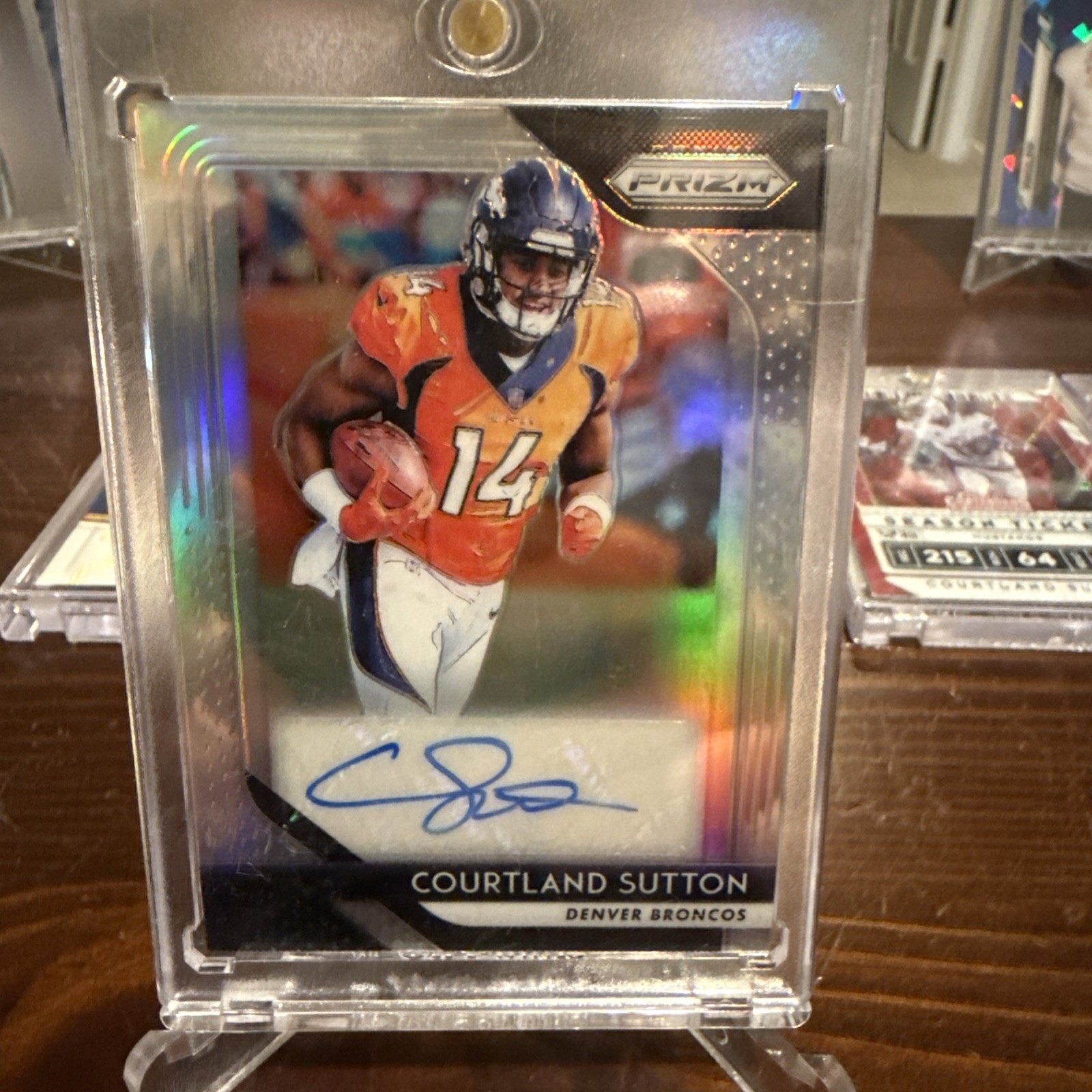 2018 Panini Prizm Autographs Prizms Silver 15 Courtland Sutton Rookie Auto