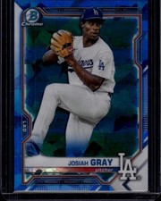 2021 Bowman Chrome Sapphire Edition Prospects #BCP-198 Josiah Gray Dodgers