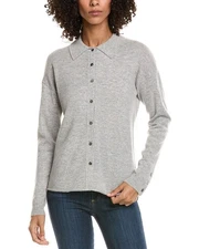Incashmere Shirt Style Wool & Cashmere-Blend Sweater Women's