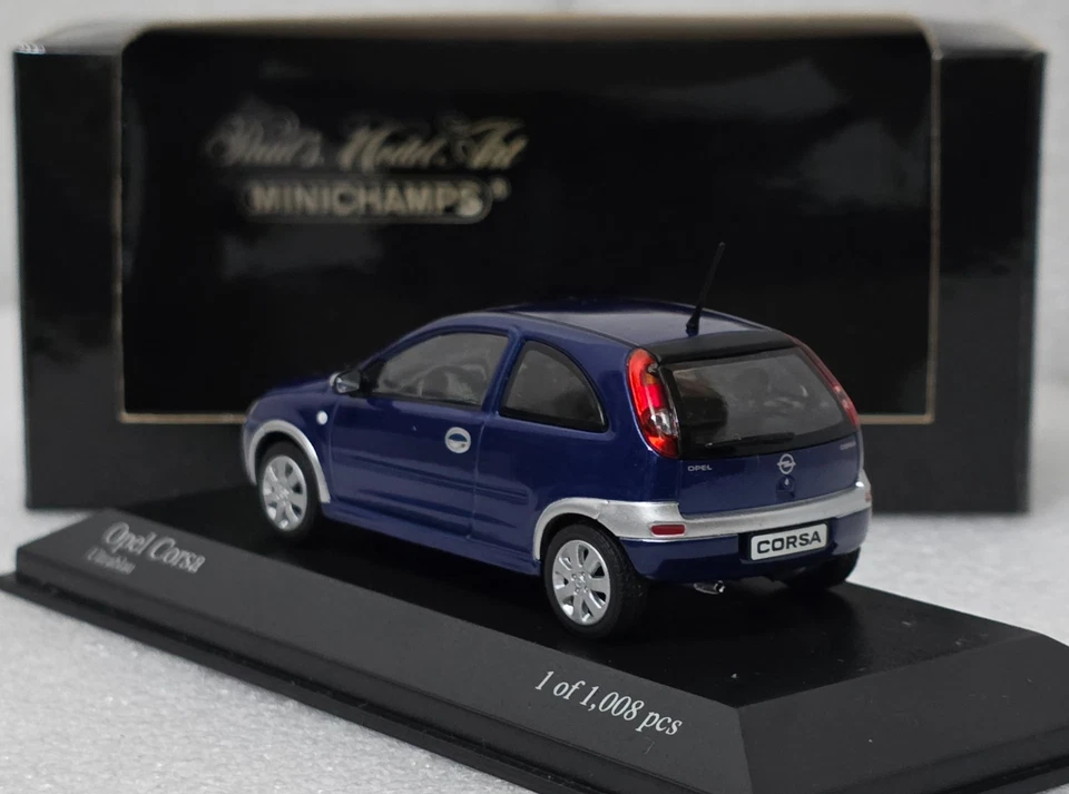 Opel Corsa C 2000 Blue 1:43 Minichamps 430040305 EXTREMELY RARE!! - Image 4 of 4